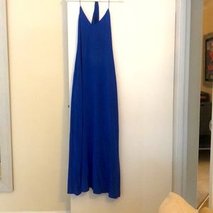 J. Crew Silk Slip Maxi Sleeveless Blue Dress-10.